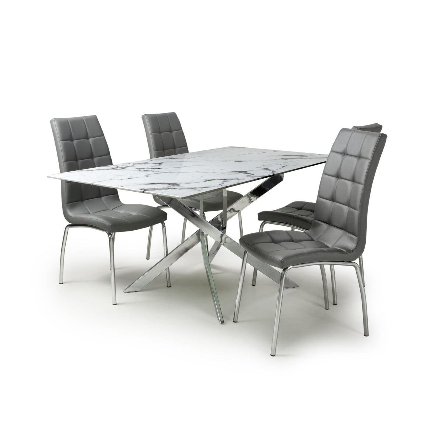 Astoria 1.6m Dining Table & 4 Jenner Chair Dining Set