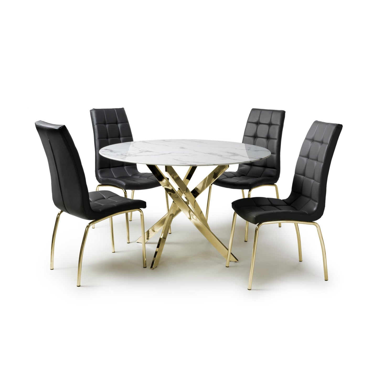 Astoria Round Dining Table & 4 Jenner Chair Dining Set