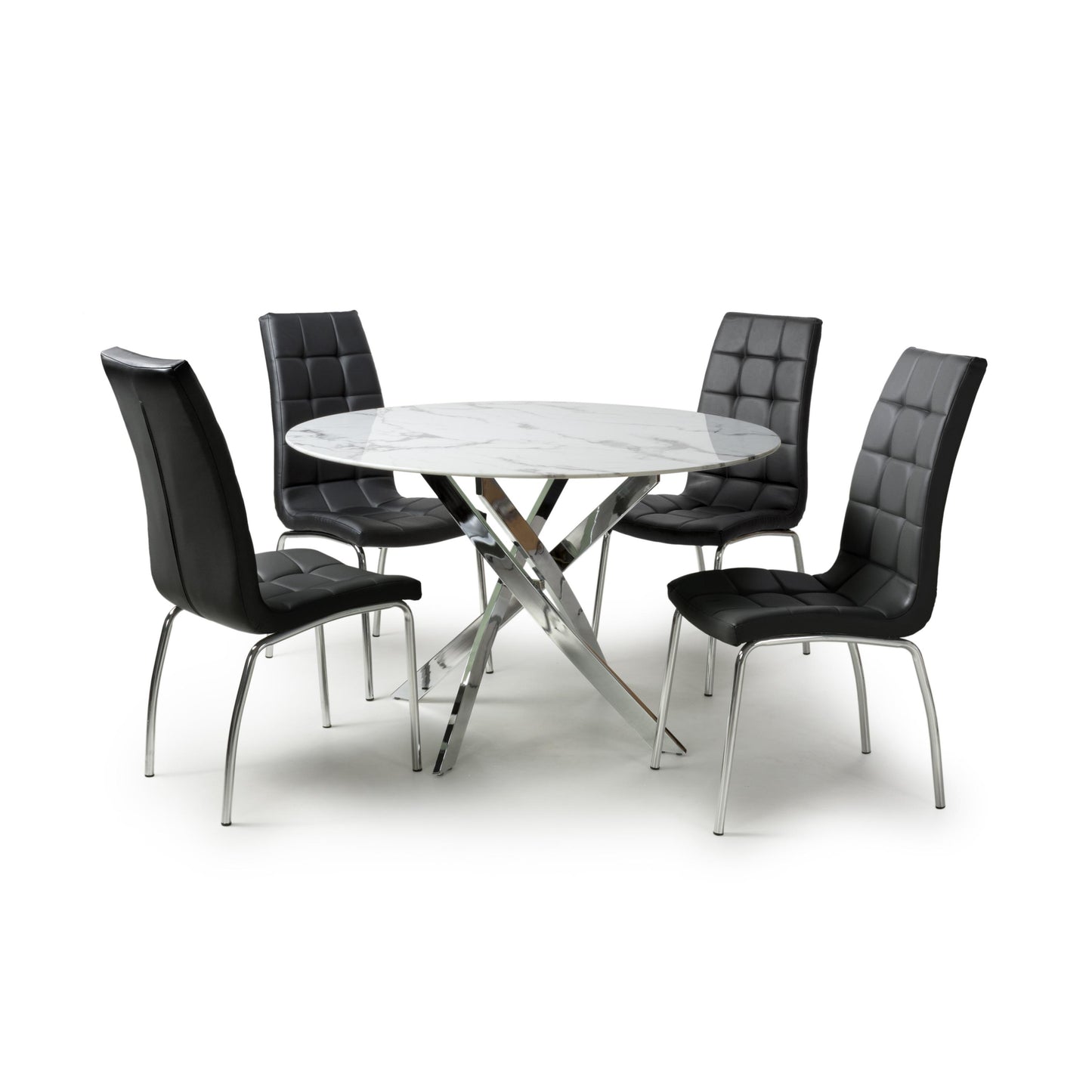 Astoria Round Dining Table & 4 Jenner Chair Dining Set