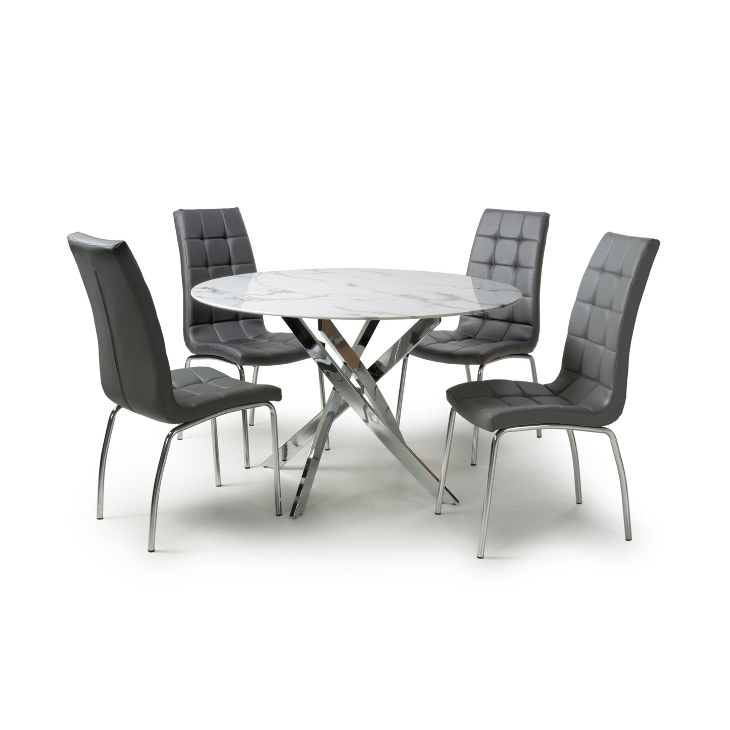 Astoria Round Dining Table & 4 Jenner Chair Dining Set