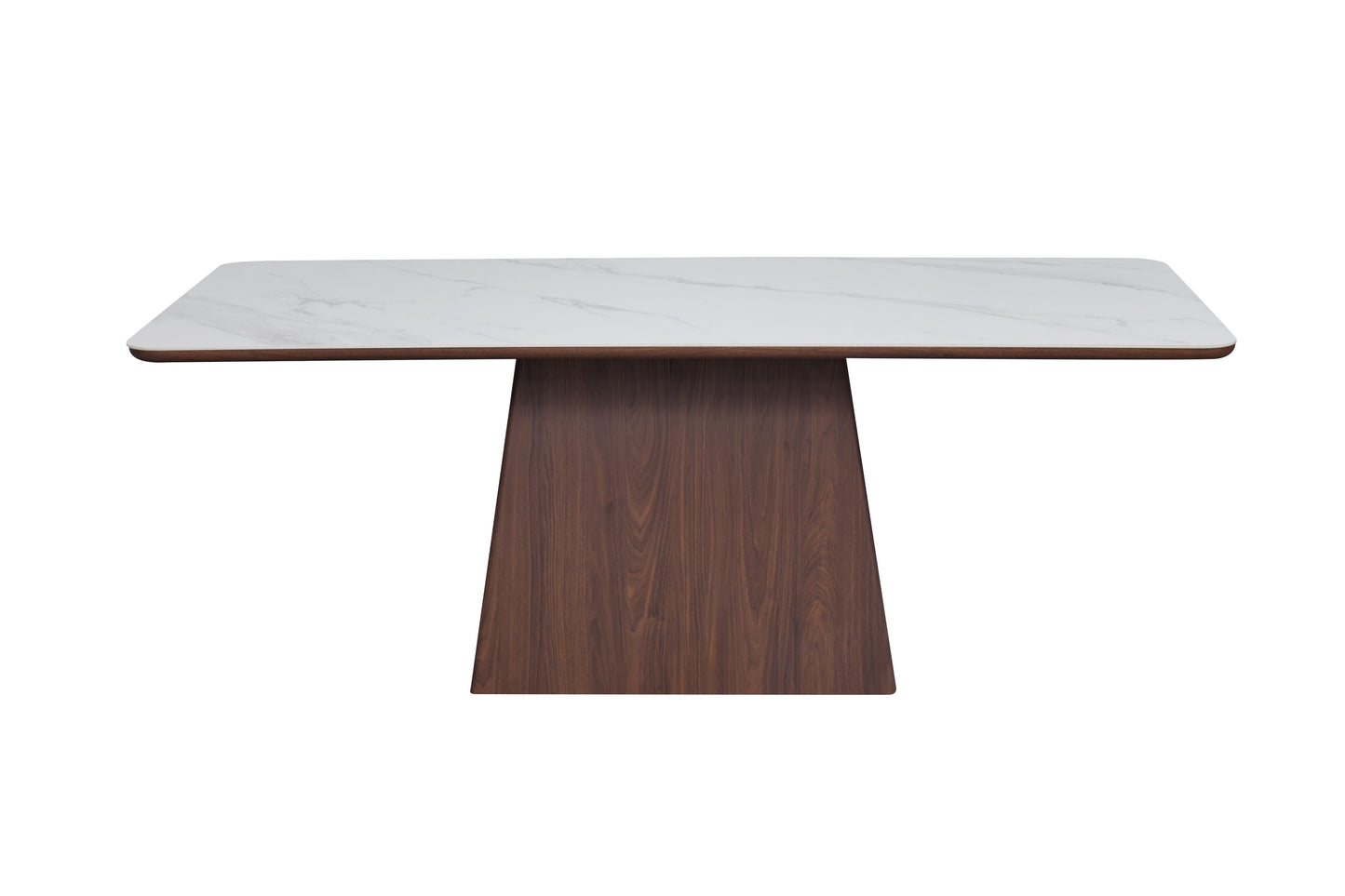 Ezra Walnut & White Sintered Stone 2m Dining Table