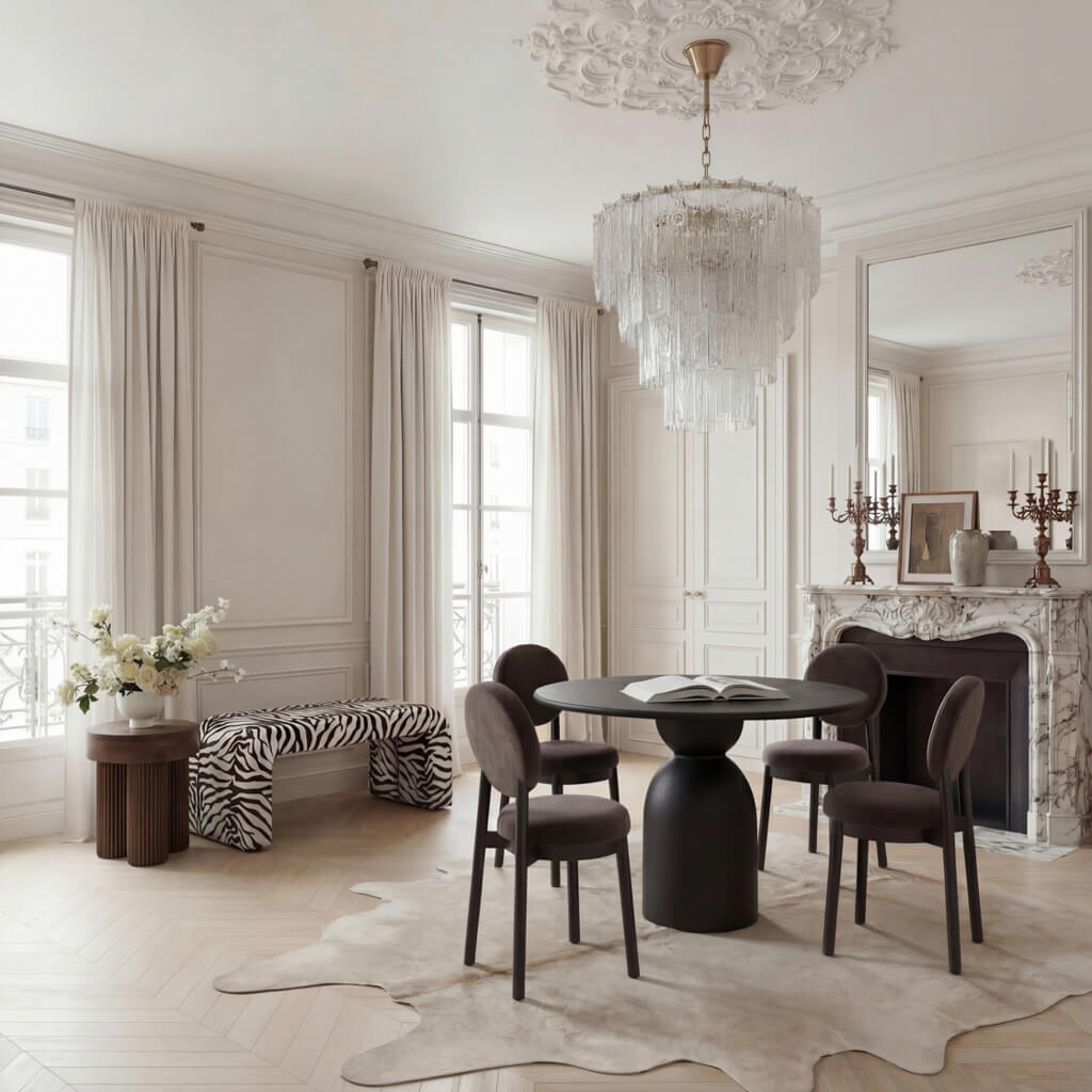 Gaia Black Dining Table