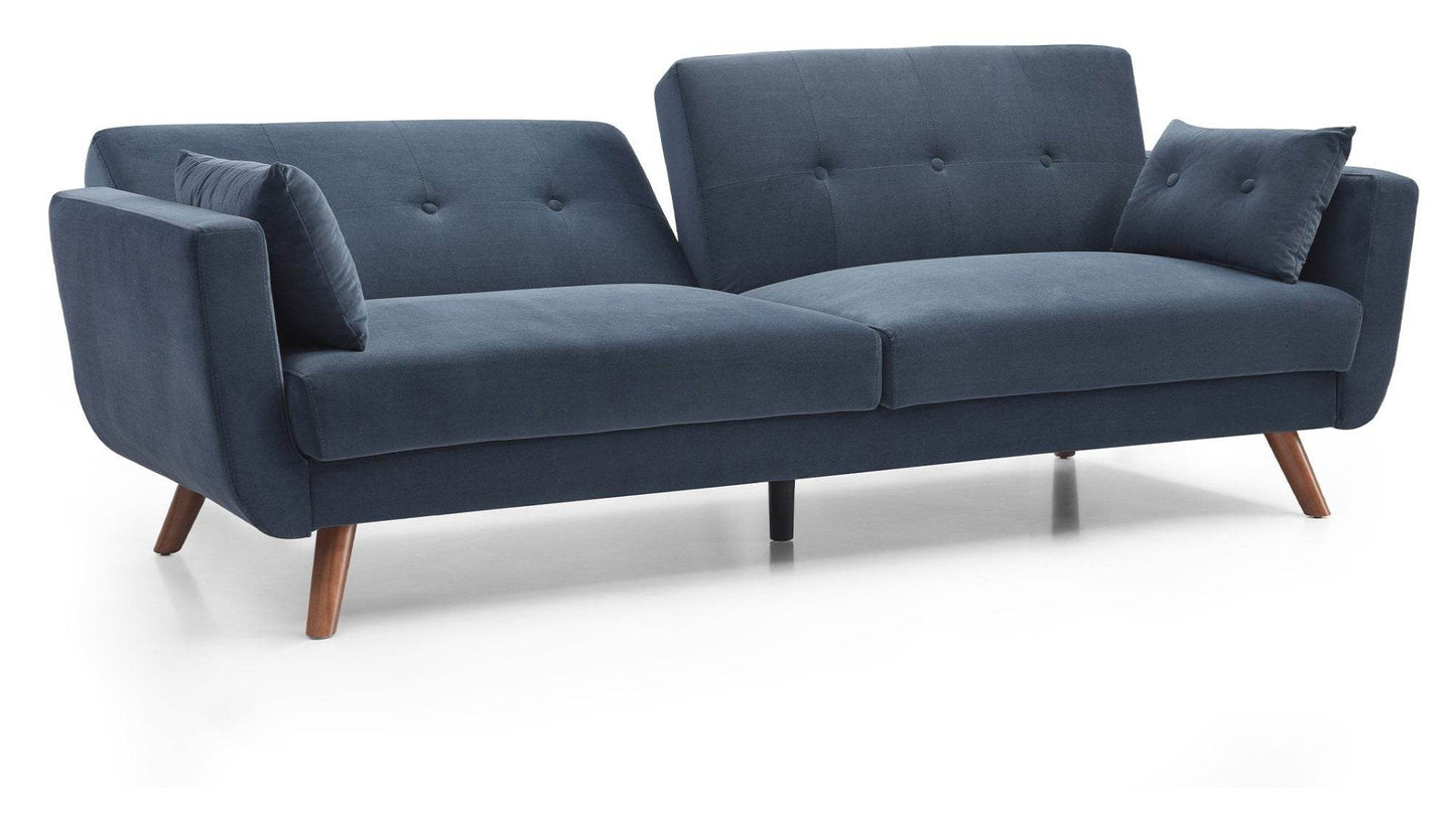 Daniel Athena Ink Velvet Click Clack Modern Sofa Bed