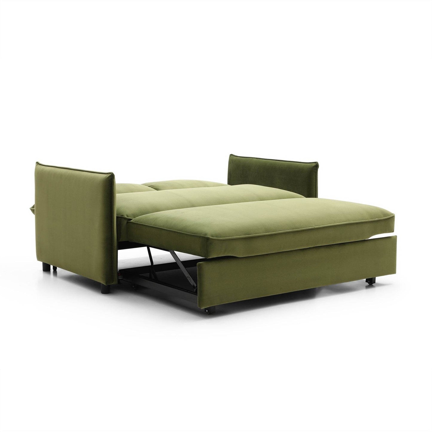 PRE- ORDER DELIVERY FROM OCT Luna Athena Olive Velvet Pop-up Modern Sofa Bed