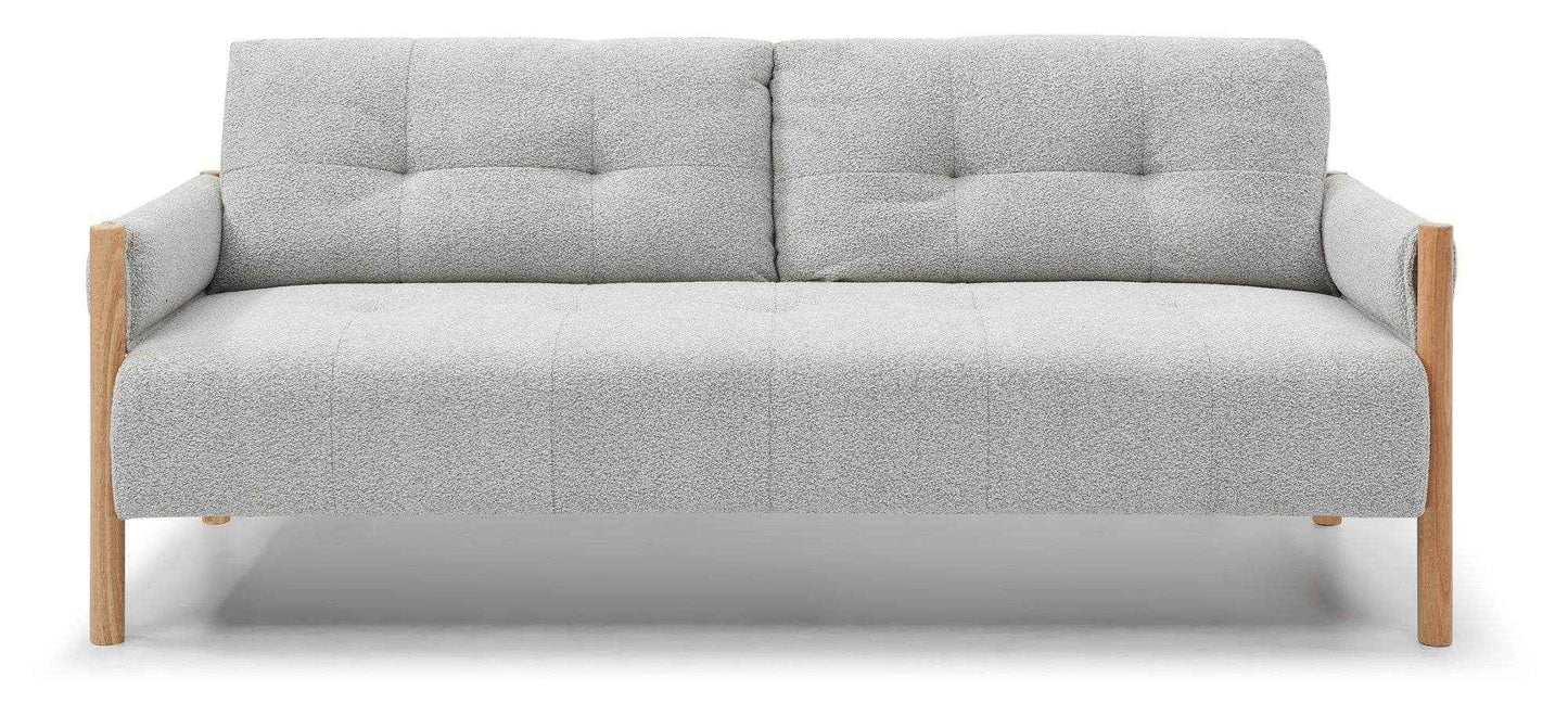 Felix Demeter Natural Soft Boucle Click Clack Modern Sofa Bed