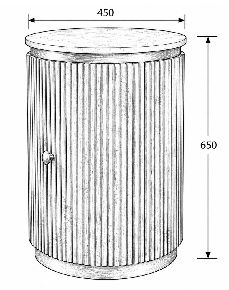 Maigue Storage Side Table