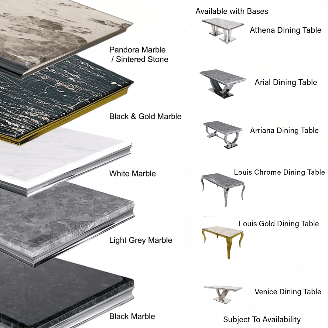 Louis Gold Dining Table