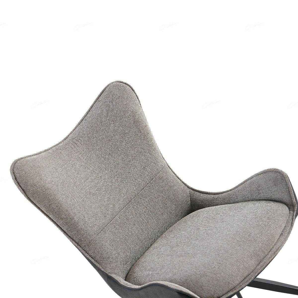 Cayman Grey Contrasting Fabric Dining Chair