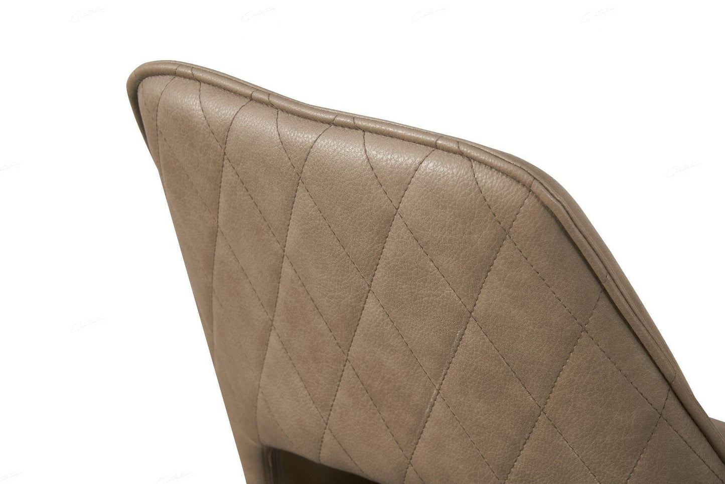Enrica Taupe PU Dining Chair