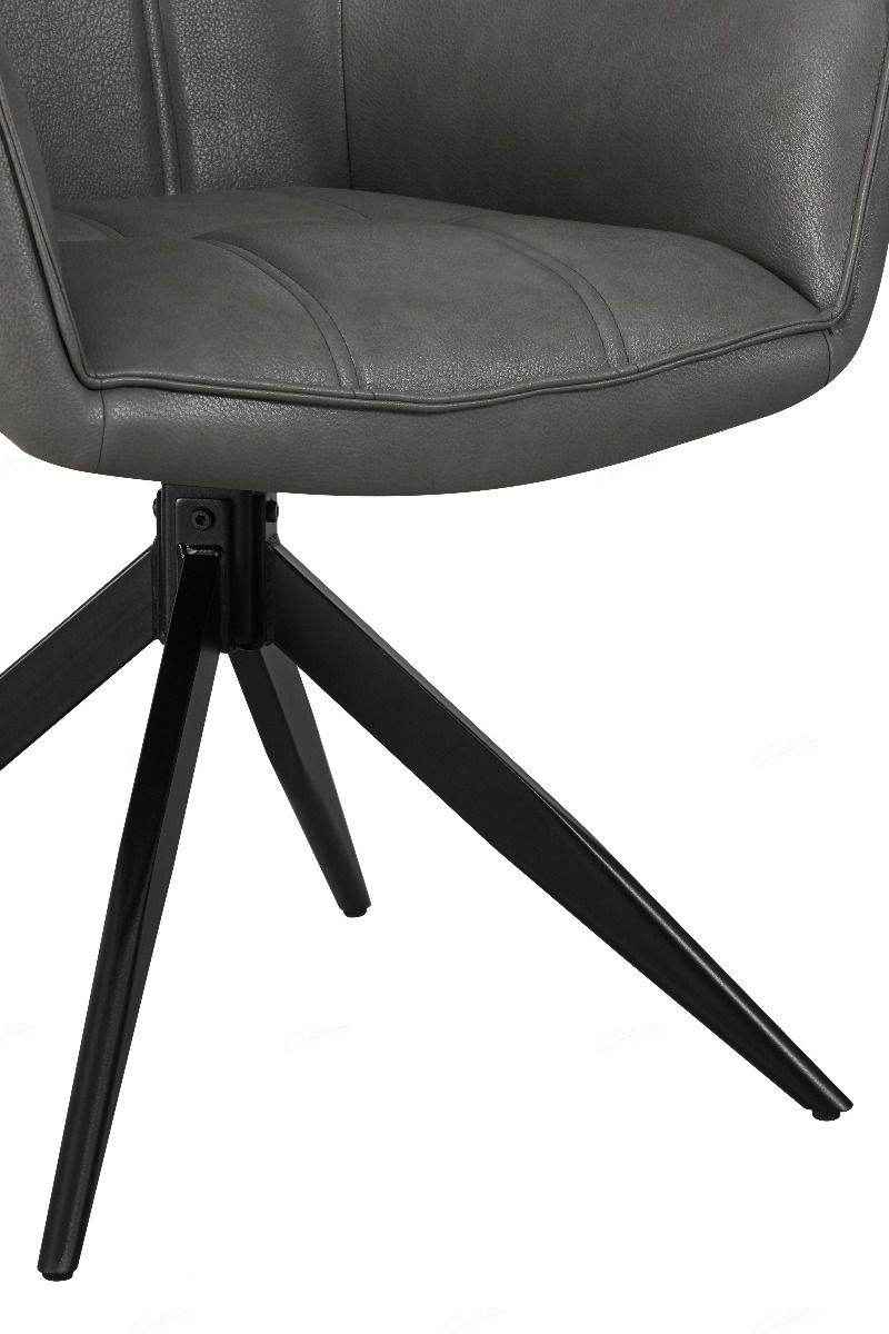 Franca Storm Grey PU Dining Chair