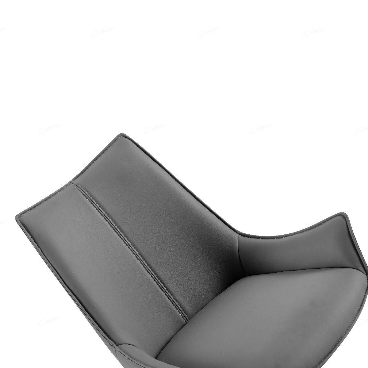 Zenith Grey PU Dining Chair