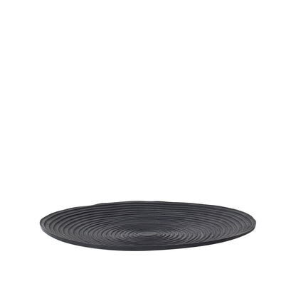 Darsa Round Ridged Black Dish XL