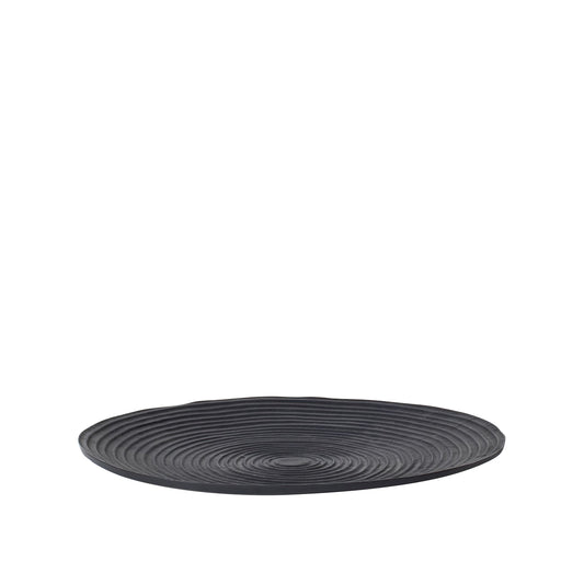 Darsa Round Ridged Black Dish XL