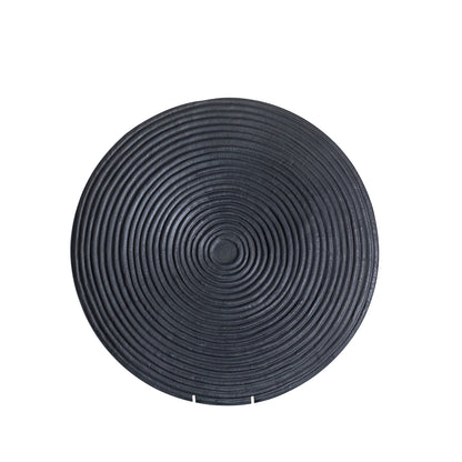 Darsa Round Ridged Black Dish XL