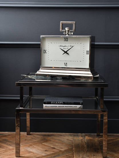 Latham Aluminium Rectangular Clock Medium