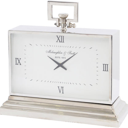 Latham Aluminium Rectangular Clock Medium