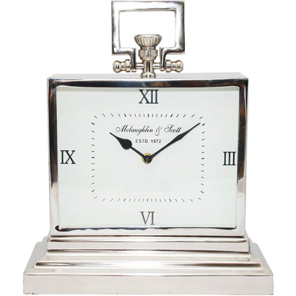 Latham Aluminium Rectangular Clock Small