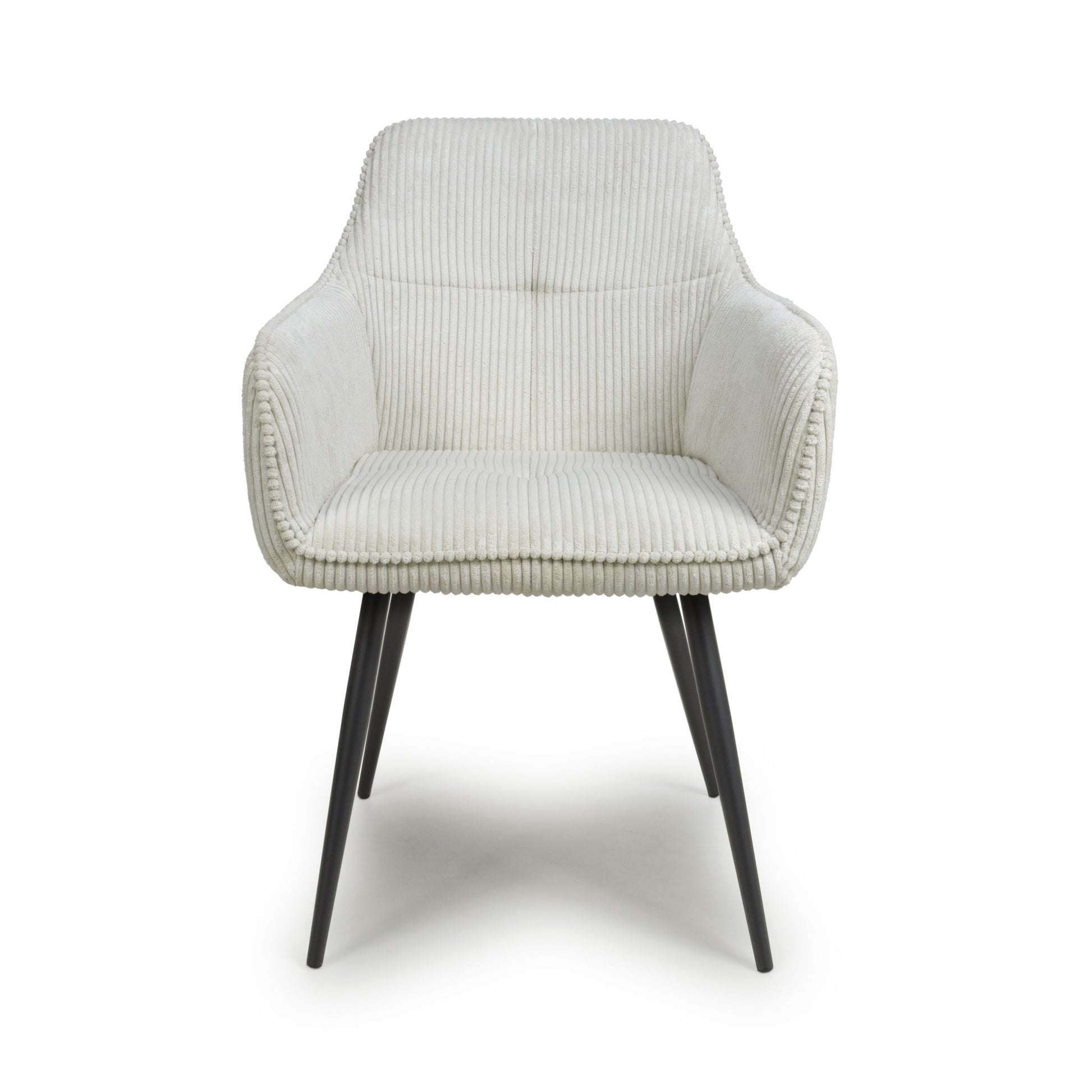 Rotana Round White & 4 Denver Dining Set