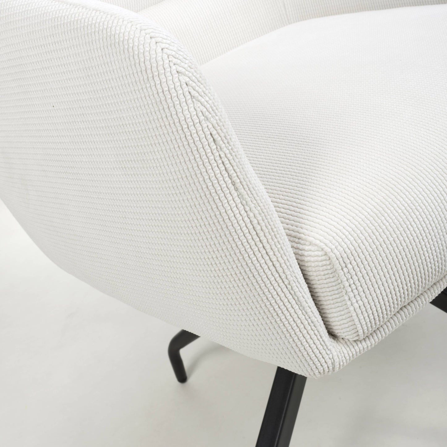 Osaka Round Green & 4 Artemis White Dining Set