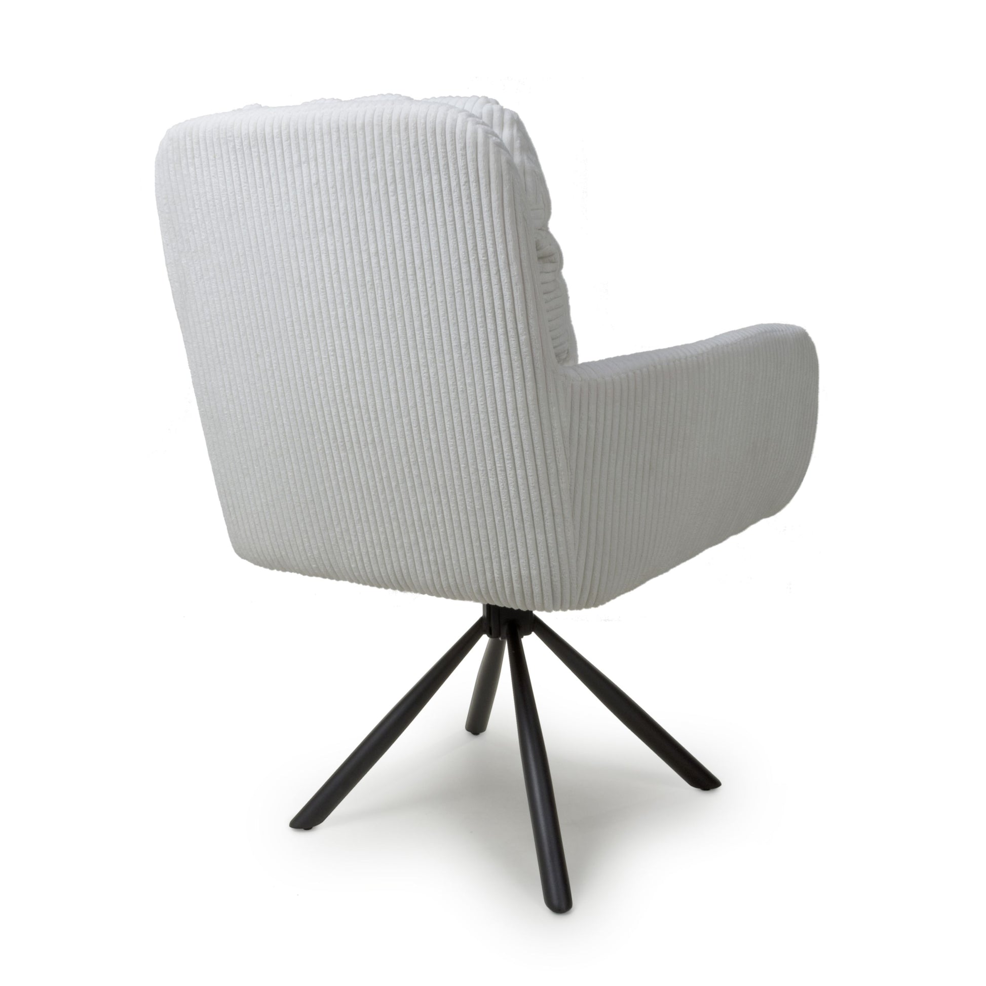 Rotana Round White & 4 Cassidy White Dining Set