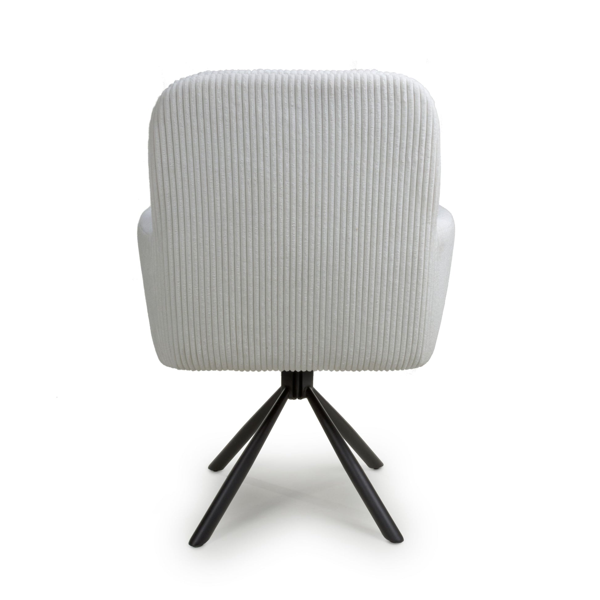 Rotana Round White & 4 Cassidy White Dining Set
