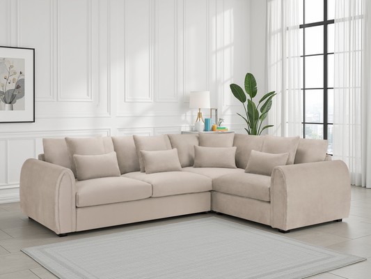 Mirabel Sofa Mocha Right Hand Facing Corner