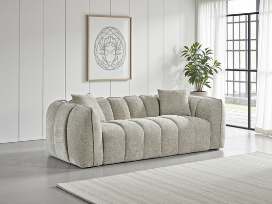 Venice Sofa Beige 3 Seater