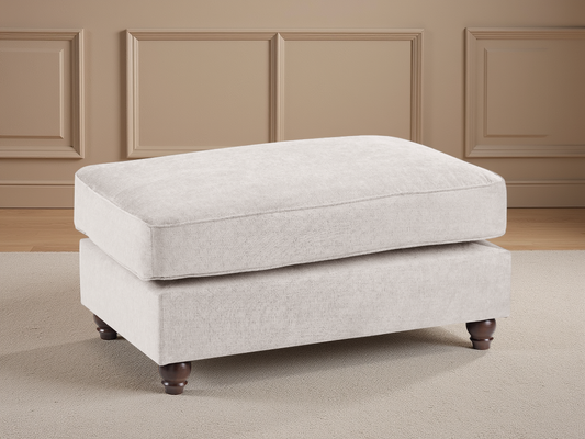 Windsor Fullback Sofa Stone Footstool