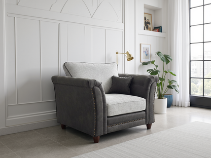 Bella Fullback Sofa Grey Armchair