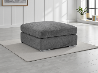 Naples Sofa Grey Footstool