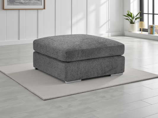 Naples Sofa Grey Footstool
