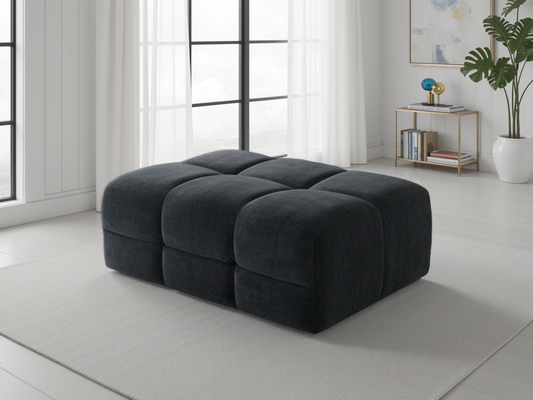 Jacob Sofa Black Footstool