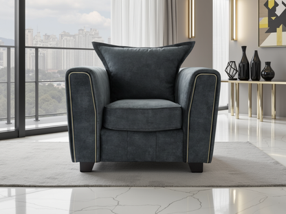 Serena Sofa Black Armchair