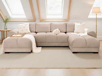 Azzuro Sofa Mocha U Shape Corner