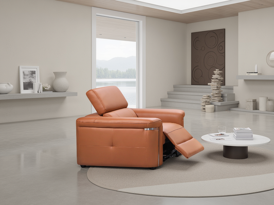 Somerville Electric Recliner Sofa Tan Armchair
