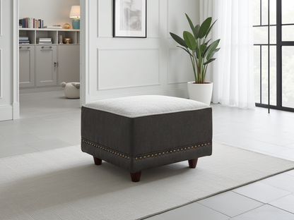 Bella Sofa Grey Footstool