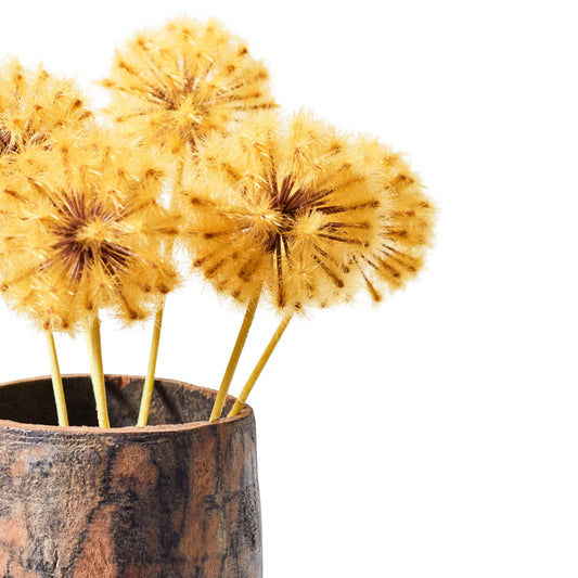 Faux Stem Dandelion Mustard