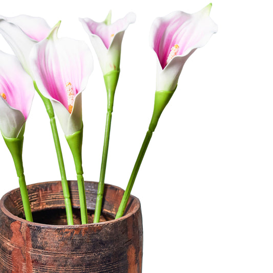 Faux Stem Calla Cream & Lilac