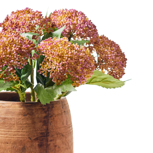 Faux Stem Hydrangea Pink