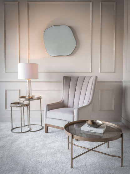 Vienna Antique Gold Atlas Set Of 2 Side Tray Tables