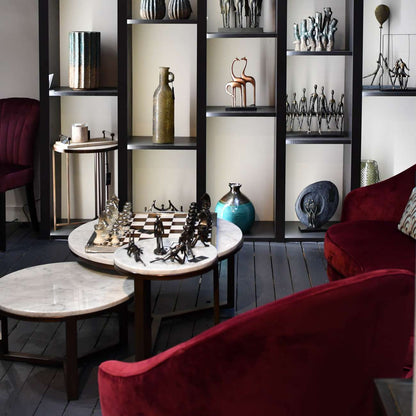 Antique Bronze Couple With Balloon Sculpture