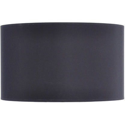 Black and Silver Lined Drum 20" Lampshade