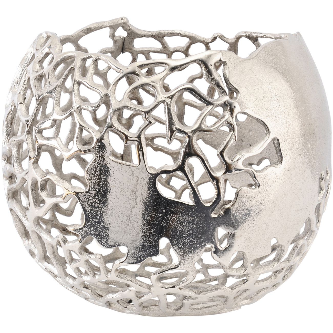 Apo Coral Aluminium Spherical Vase