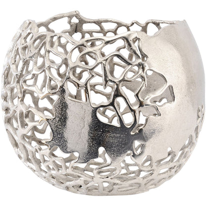 Apo Coral Aluminium Spherical Vase