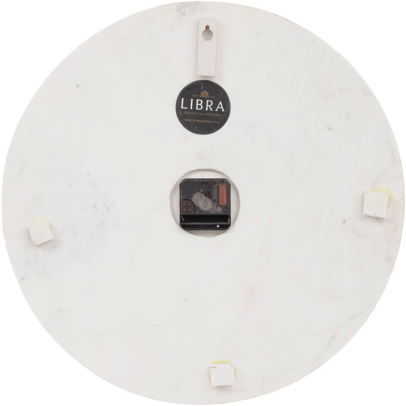 Brass Inlay And Marble Wall Clock