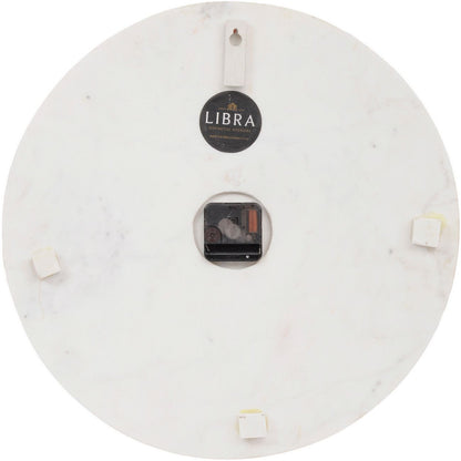 Brass Inlay And Marble Wall Clock