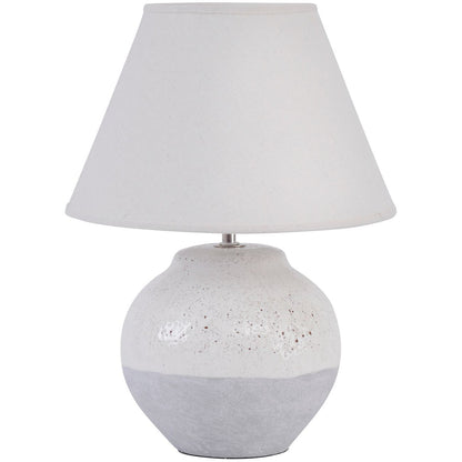 Skyline Grey Cream slub shade Small E27 60W