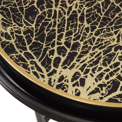 Coral Design Set of 2 Side Tray Tables