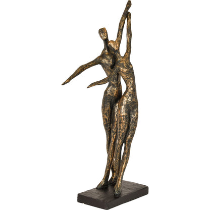 Celebrating Bronze Resin Standing Couple
