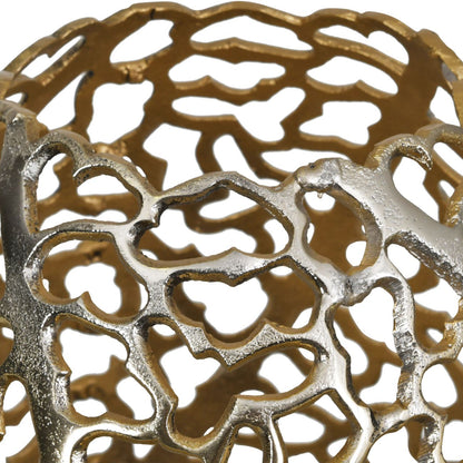 Aussie Gold Coral Aluminium Barrel Vase 26x48cm